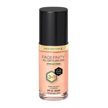 shumee Facefinity All Day Flawless 3v1 prekrivna tekoča podlaga C50 Natural Rose 30 ml