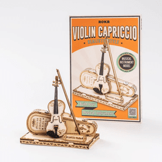 Robotime Model Violina Capriccio, Lesena 3D sestavljanka, (TG604K)