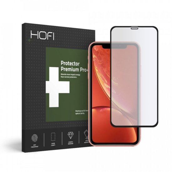Hofi Hofi Hybrid Zaščitno kaljeno steklo, iPhone 11, črno