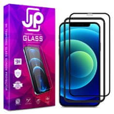 JP JP 3D steklo z okvirjem za namestitev, iPhone 12 Pro, črno