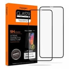Spigen Spigen Full Cover Glass FC Zaščitno kaljeno steklo 2 kosa, iPhone 11 Pro, črno