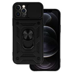 ToP Slide Camera Armor Case, iPhone 12 Pro, črne barve