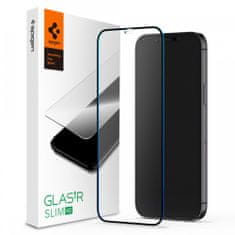 Spigen Spigen Full Cover Glass FC Zaščitno kaljeno steklo, iPhone 12 / 12 Pro, črno