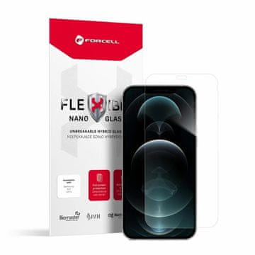 FORCELL Hibridno steklo Forcell Flexible Nano Glass, iPhone 12 Pro Max, prozorno