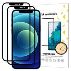 WOZINSKY Wozinsky 2x 5D Zaščitno kaljeno steklo, iPhone 12 Pro Max, črn