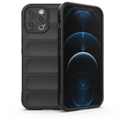 HURTEL Magic Shield etui, iPhone 12 Pro Max, črn