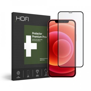 Hofi Hofi Full Pro+ Zaščitno kaljeno steklo, iPhone 12 / 12 Pro, črn