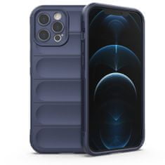 HURTEL Magic Shield etui, iPhone 12 Pro Max, temno modra