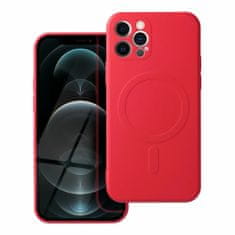Ovitek Silicone Mag Cover, iPhone 12 Pro, rdeč