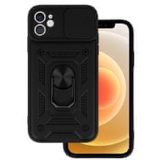ToP Slide Camera Armor Case, iPhone 12, črn
