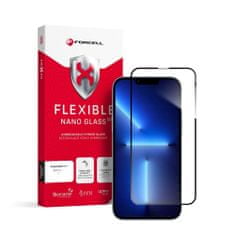 FORCELL Hibridno steklo Forcell Flexible 5D Full Glue, iPhone 13 Pro Max / 14 Plus, črno