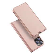 Dux Ducis Dux Ducis Skin Leather case, preklopni etui, iPhone 13 Pro, rožnat