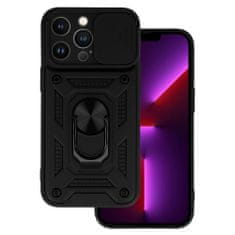 ToP Slide Camera Armor Case, iPhone 13 Pro Max, črn