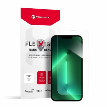 FORCELL Hibridno steklo Forcell Flexible Nano Glass, iPhone 13 Pro Max / 14 Plus, prozorno
