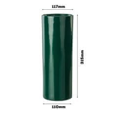 botle Keramična cvetlična vaza Temno zelena V 31,5 cm D 11,7 cm Dekorativna namizna vaza Cevasto cvetje Okras orhidej Sodoben glamur