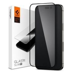 Spigen Spigen Glass FC Zaščitno kaljeno steklo, iPhone 14 Pro, črne barve