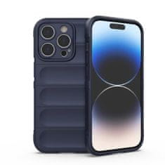 HURTEL Magic Shield etui, iPhone 14 Pro, temno modra