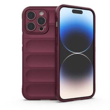HURTEL Etui Magic Shield, iPhone 14 Pro Max, bordo
