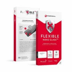 FORCELL Hibridno steklo Forcell Flexible 5D Full Glue, iPhone 15 Pro, črno