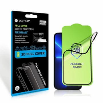 FORCELL Nano 5D zaščitno kaljeno steklo, iPhone 15, črno