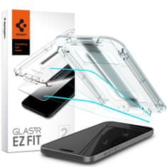 Spigen Spigen Glass.TR EZFit z aplikatorjem, 2 kosa, Zaščitno kaljeno steklo, iPhone 15