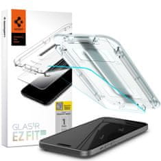 Spigen Spigen Glass.TR EZFit z aplikatorjem, Zaščitno kaljeno steklo, iPhone 15 Plus