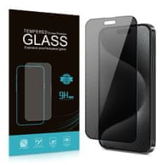 OEM Privacy 5D Zaščitno kaljeno steklo, iPhone 15 Pro