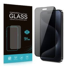OEM Privacy 5D Zaščitno kaljeno steklo, iPhone 15 Pro Max