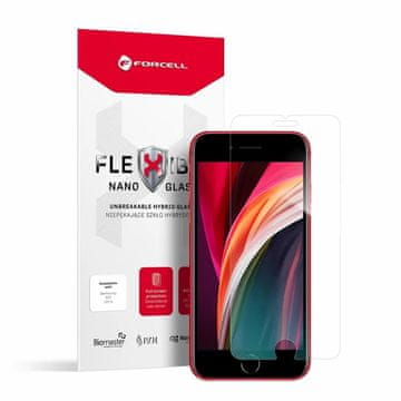 FORCELL Hibridno steklo Forcell Flexible Nano Glass, iPhone 7 / 8 / SE 2020 / 2022, prozorno