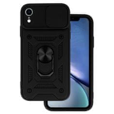 ToP Slide Camera Armor Case, iPhone XR, črne barve