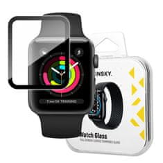 WOZINSKY Wozinsky Watch Glass hibridno steklo, Apple Watch 1 / 2 / 3 (38 mm), črna