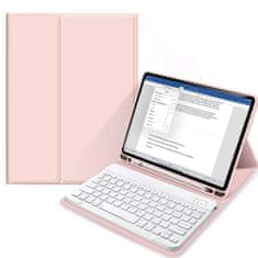 Tech-protect Etui Tech-Protect SC Pen + tipkovnica, Apple iPad 10.9 2022, roza
