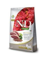 Farmina Granule za pse N&D dog QUINOA (GF) odrasel mini, kastriran, raca, brokoli in šparglji 2,5 kg