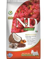 Farmina Granule za pse N&D dog QUINOA (GF) adult mini, za kožo in dlako, sled in kokos 2,5 kg