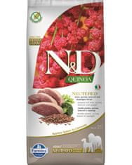 Farmina Granule za pse N&D dog QUINOA (GF) adult medium & maxi, kastriran, raca, brokoli in šparglji 12 kg