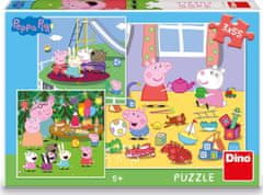 Puzzle Peppa Pig na počitnicah 3x55 kosov