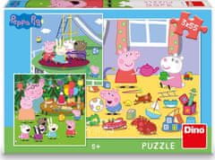 Puzzle Peppa Pig na počitnicah 3x55 kosov