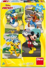 Dino Puzzle Mickey in prijatelji v mestu 4x54 kosov