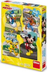 Dino Puzzle Mickey in prijatelji v mestu 4x54 kosov
