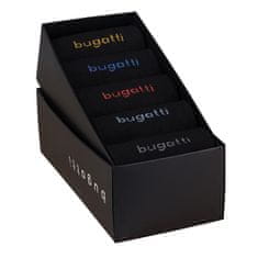 Bugatti 5 paketov - moške nogavice 6260X-610 črne (Velikost 39-42)