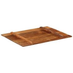 Vidaxl Pravokotna mizna plošča 70x90 cm 15-16 mm trden predelan les