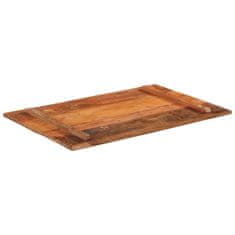 Vidaxl Pravokotna mizna plošča 60x90 cm 15-16 mm trden predelan les