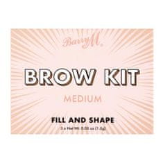 Barry M Brow Kit paletka za obrvi 4.5 g Odtenek medium
