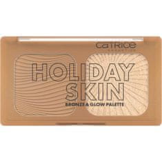 Catrice Holiday Skin Bronze & Glow Palette paletka z bronzerjem in osvetljevalcem 5.5 g Odtenek 010
