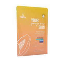 Dr. Pawpaw Your Gorgeous Skin Soothing Sheet Mask pomirjajoča in negovalna maska za obraz v robčku 25 ml za ženske