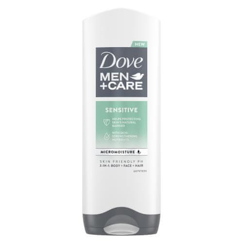 Dove Men + Care Sensitive vlažilen in pomirjajoč gel za prhanje za občutljivo kožo za moške