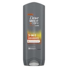 Dove Men + Care Sport Care Endurance vlažilen gel za prhanje za telo, obraz in lase po športnih aktivnostih 250 ml za moške