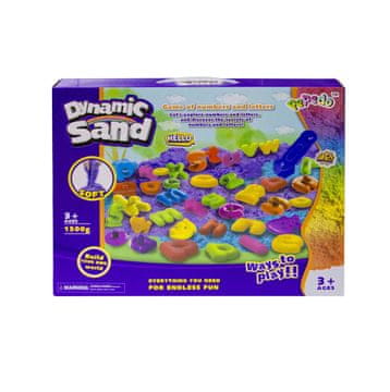 Aga4Kids Kinetični pesek Številke + črke + modelčki