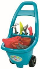 Ecoiffier Vrtni voziček z orodjem, lonci in posodo za zalivanje