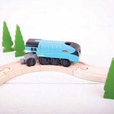 Bigjigs Rail žigi Rail Električna lokomotiva Mallard blue